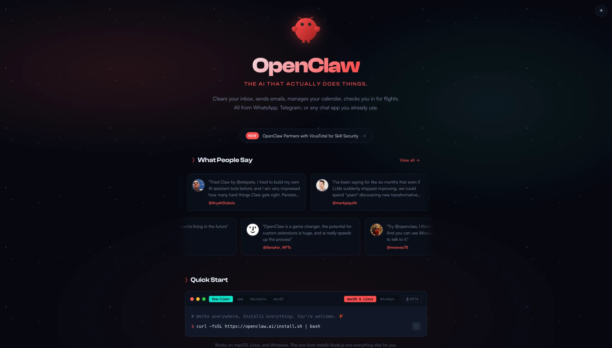 OpenClaw-website