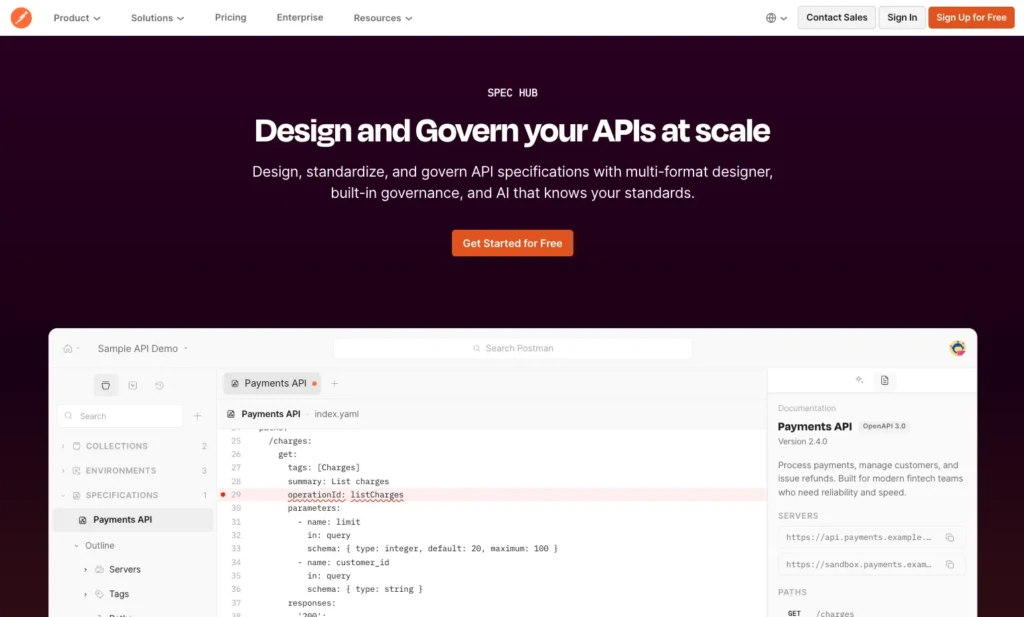 Postman-Hub-API-Design-and-Governance-Postman-API-Platform_web2